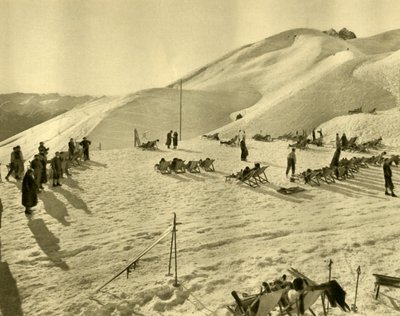 Hafelekarbahn滑雪缆车，因斯布鲁克，蒂罗尔，奥地利，c1935年。 作者 不明