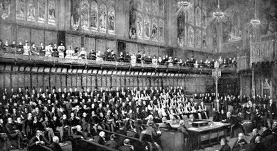上议院辩论期间的上议院，1893年至1905年 作者 不明