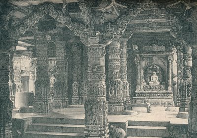 拉普塔纳邦阿布山a那教寺庙的内部，c1903，1904年 作者 不明
