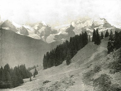 瑞士少女峰及其邻居，1895年。 作者 不明
