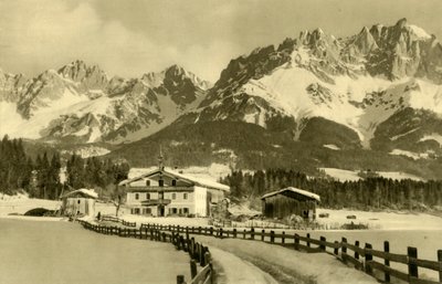 奥地利蒂罗尔州Oberndorf的Kaiser山脉，建于1935年。 作者 不明