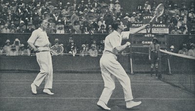 国王作为草地网球选手，1926年，1937年。 作者 不明