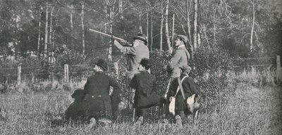 国王在1900年代，1910年对桑德灵厄姆保护区进行射击。 作者 不明