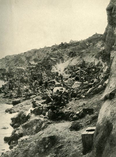 1915年第一次世界大战，加里波利半岛苏弗拉湾（Suvla Bay）登陆，c1920年。 作者 不明