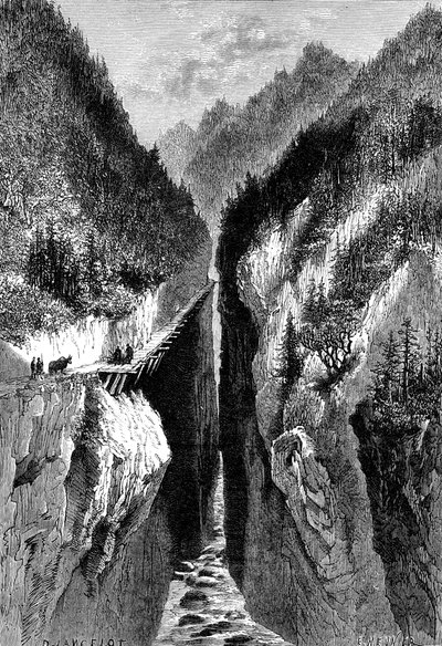 Lantzan-Kiang-Hoggs峡谷，约1890年 作者 不明