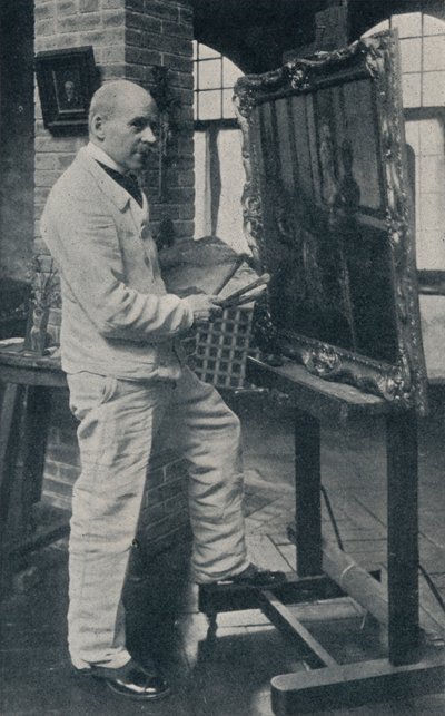 加斯顿（Gaston La Touche）已故工作室，摄于1913年。 作者 不明