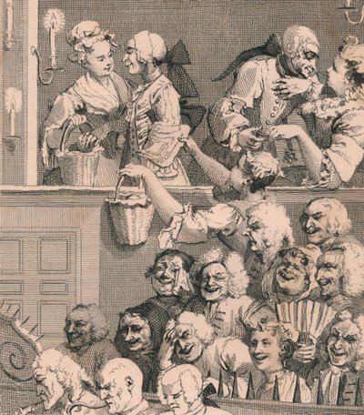 《笑的观众》，1733年，1830年代。 作者 不明