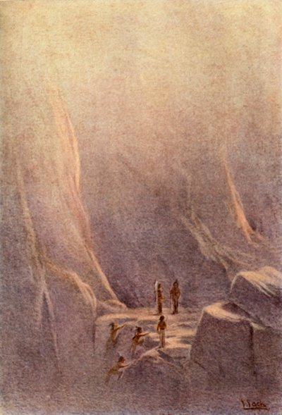 莱纳普人来到山洞之地》，1914年。 作者 不明