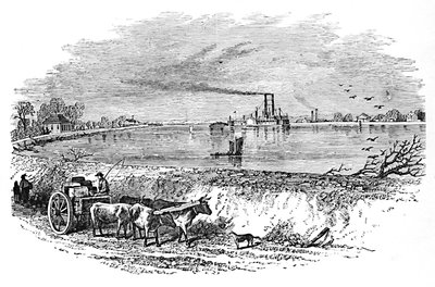 大堤，1883年 作者 不明