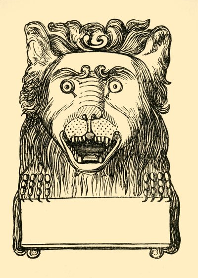 狮头在Buttons。，1881年。 作者 不明