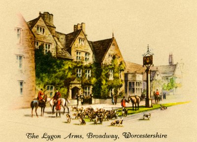 The Lygon Arms，伍斯特郡百老汇，1936年。 作者 不明