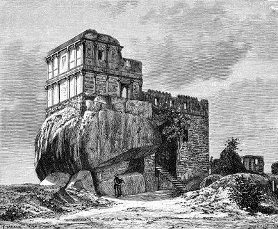 1895年，印度贾巴尔普尔（Jabalpur）的玛丹玛哈（Madan Mahal） 作者 不明