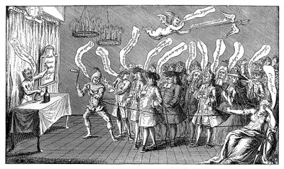 魔术师或瓶饥饿者。英国证书：或者，全部装瓶，1749年 作者 不明
