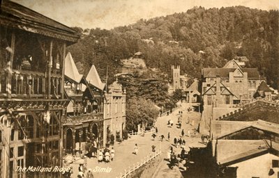 The Mall and Ridge-西姆拉（c1918-c1939）。 作者 不明