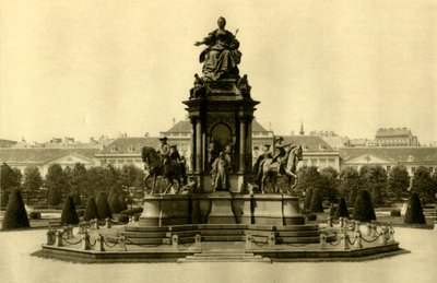玛丽亚·特蕾西亚纪念碑（Maria Theresia Monument），维也纳，奥地利，大约1935年。 作者 不明