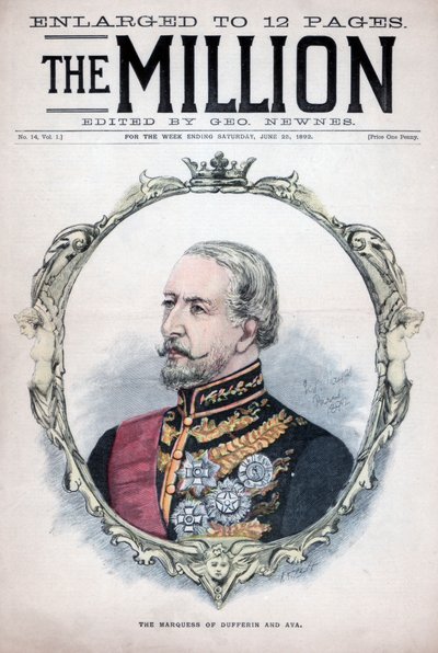 Dufferin和Ava侯爵，1892年 作者 不明