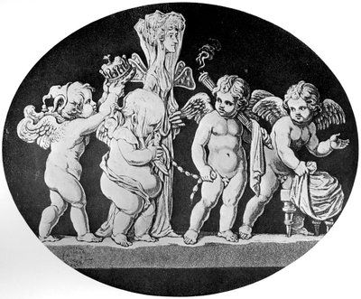 丘比特与普赛克的婚姻，1797年 作者 不明