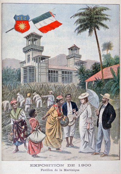 1900年巴黎世界博览会上的马提尼克岛展馆，1900年 作者 不明