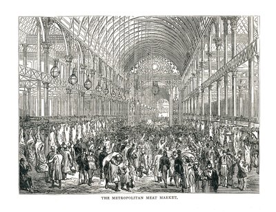 大都会肉类市场，1878年 作者 不明