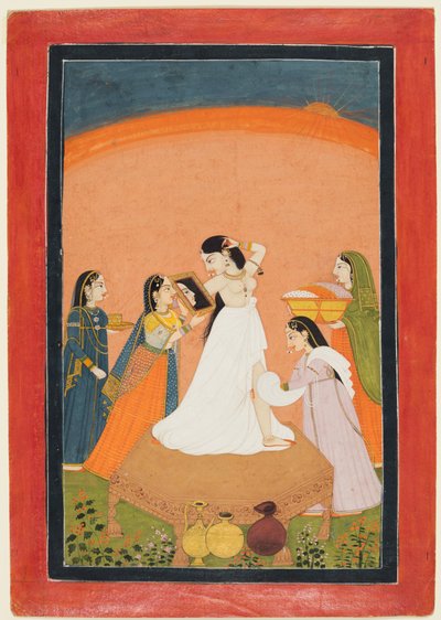早晨洗礼，1810-25。 作者 不明