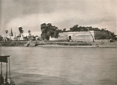 伊洛瓦底江（Irrawaddy）的穆拉堡垒（Murhla Fort），1900年。 作者 不明
