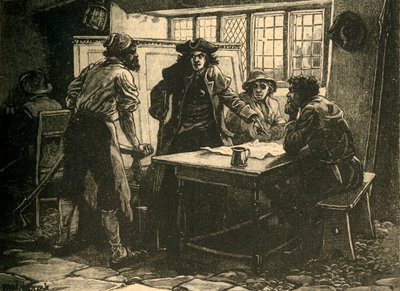 1817年1890年，在德比郡彭特里克（Pentrich）的怀特霍斯旅馆（White Horse Inn）的诺丁汉上尉和鼓动者。 作者 不明