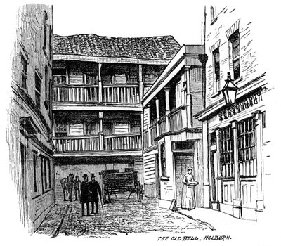 伦敦霍尔本老贝尔教练旅馆，1887年 作者 不明