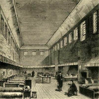 1840年的旧宿舍，1881年。 作者 不明