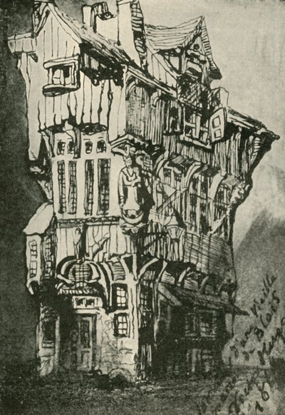 布洛瓦（Blois）的老房子，十九世纪，1902年 作者 不明