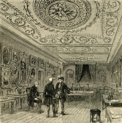 1881年，埃文斯（Evanss）的旧房间。 作者 不明