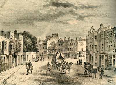 沃克斯豪尔（Vauxhall）旧村，有花园入口，建于1825年，建于1878年。 作者 不明