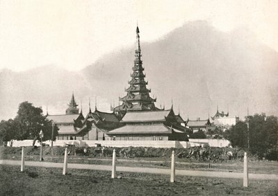 曼德勒皇宫，1900年。 作者 不明
