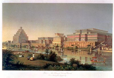 恢复的尼姆鲁德宫殿》，1853年 作者 不明