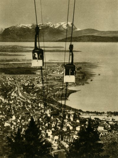 Pfänderbahn缆车，奥地利布雷根茨，c1935年。 作者 不明