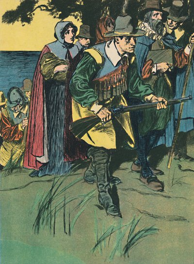 朝圣者父亲进入新世界，c1907 作者 不明