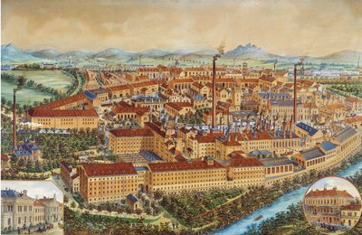 1900年代至1910年代位于比尔森的比尔森啤酒厂 作者 不明