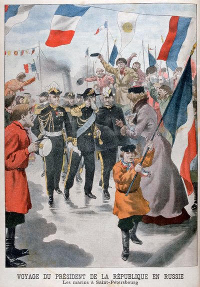 1902年，法兰西共和国总统访问俄罗斯圣彼得堡 作者 不明