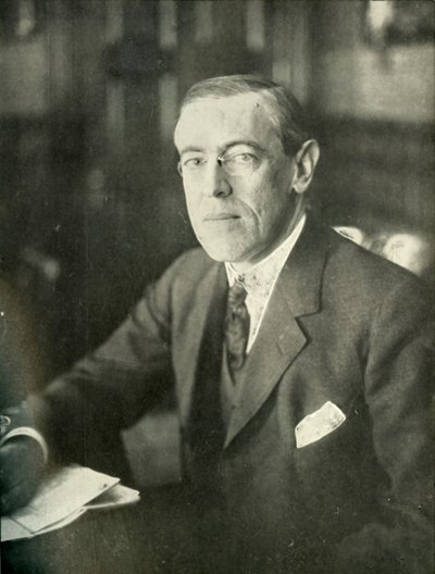 1910年代，1919年的美利坚合众国总统。 作者 不明