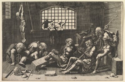 监狱，1550-1600年。 作者 不明