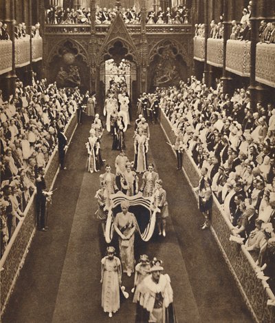 1937年5月12日，女王母亲游行 作者 不明