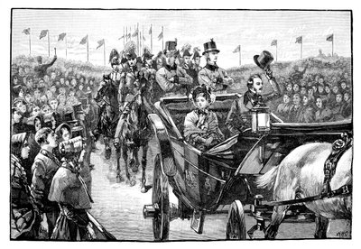 皇后乐队1851年，1888年抵达曼彻斯特附近的皮尔公园 作者 不明