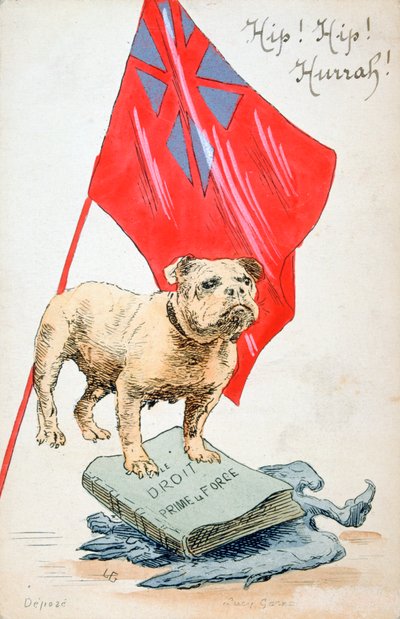 右派力量，法国第一次世界大战明信片，1914-1918年 作者 不明