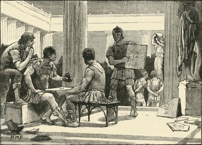 1890年，罗马人在科林斯。 作者 不明