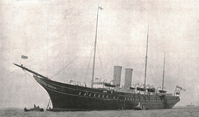 1902年8月6日，皇家游艇离开怀特岛的考斯。 作者 不明