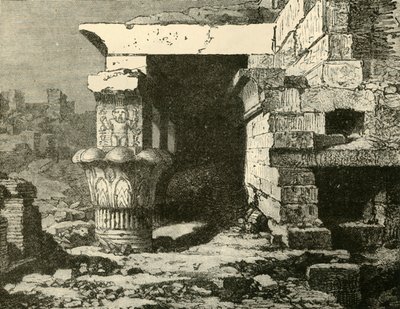 1890年在登德尔（Denderah）的废墟。 作者 不明