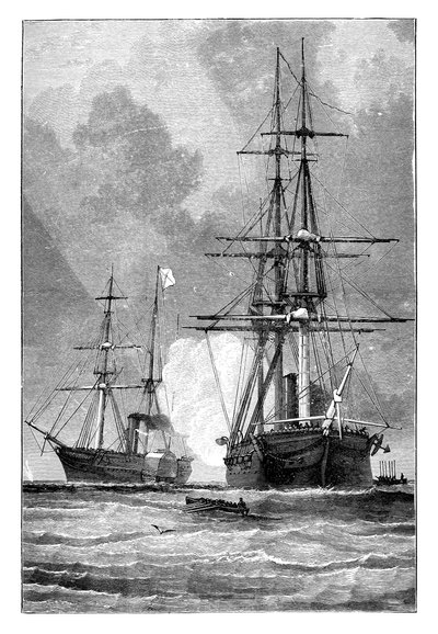 San Jacinto，停止了Trent，1861年 作者 不明