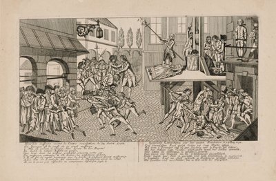 1792年的九月大屠杀。兰巴勒王妃之死，约1793年。 作者 不明