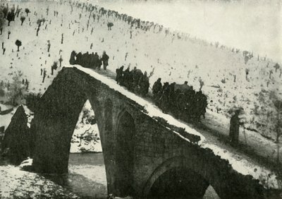 塞尔维亚陆军总参谋部撤退，穿越阿尔巴尼亚，1919年。 作者 不明