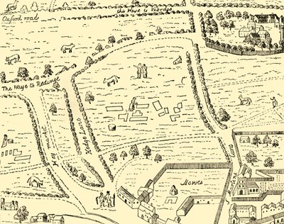 莱斯特广场遗址，1881年。 作者 不明