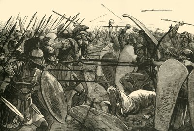 1890年在普拉塔亚的斯巴达人。 作者 不明